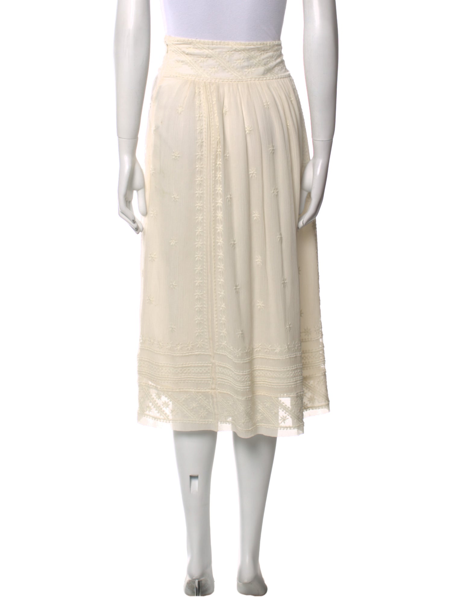 Isabel Marant Silk Midi Length Skirt